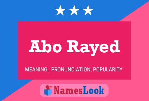 Abo Rayed Name Poster