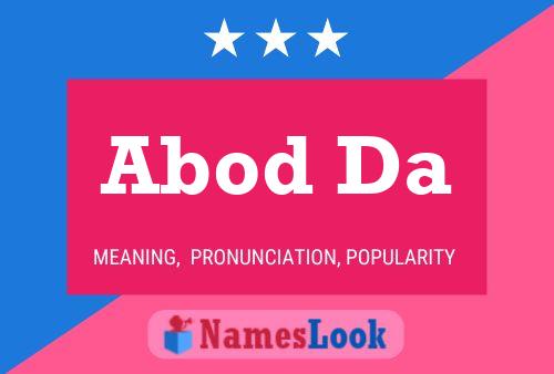 Abod Da Name Poster