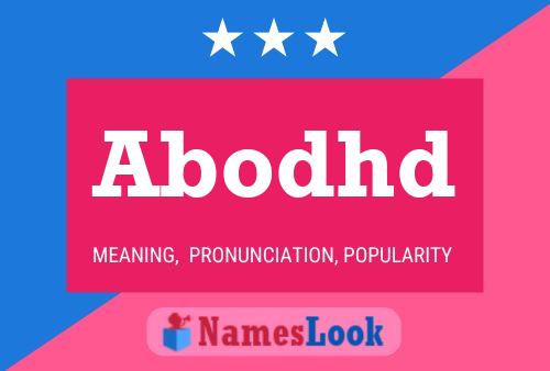 Abodhd Name Poster