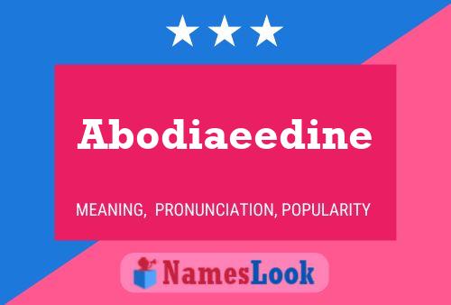 Abodiaeedine Name Poster