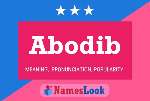 Abodib Name Poster