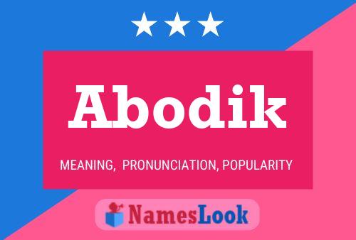 Abodik Name Poster