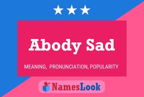 Abody Sad Name Poster