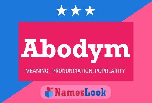 Abodym Name Poster