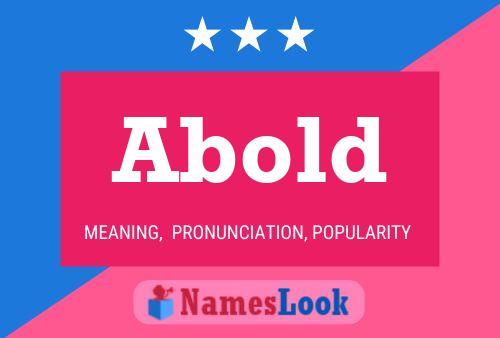 Abold Name Poster