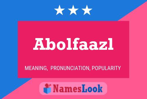 Abolfaazl Name Poster