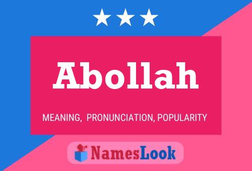 Abollah Name Poster