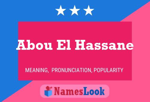 Abou El Hassane Name Poster