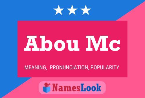 Abou Mc Name Poster