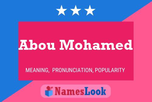 Abou Mohamed Name Poster