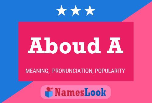 Aboud A Name Poster