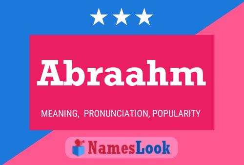 Abraahm Name Poster