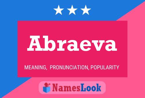 Abraeva Name Poster