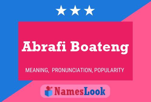 Abrafi Boateng Name Poster