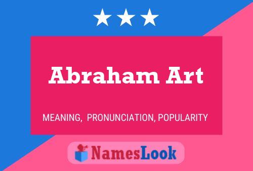 Abraham Art Name Poster