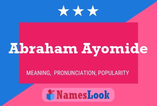 Abraham Ayomide Name Poster