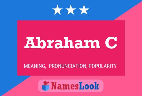 Abraham C Name Poster