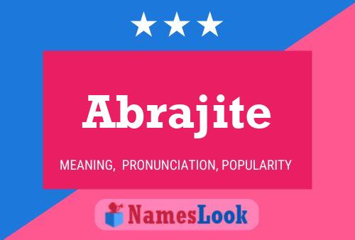 Abrajite Name Poster