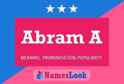 Abram A Name Poster