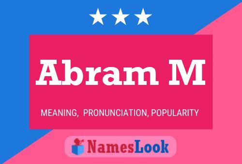 Abram M Name Poster