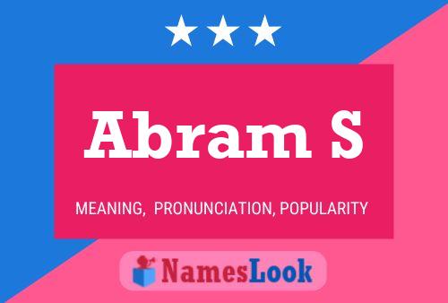 Abram S Name Poster