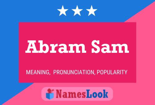 Abram Sam Name Poster