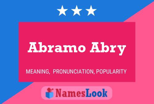 Abramo Abry Name Poster