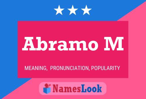 Abramo M Name Poster