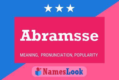 Abramsse Name Poster