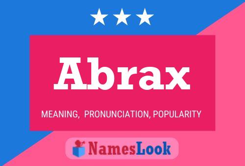 Abrax Name Poster