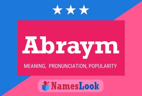 Abraym Name Poster