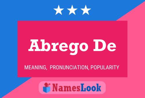 Abrego De Name Poster