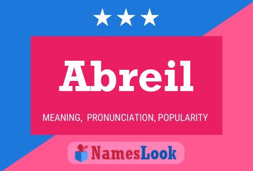 Abreil Name Poster