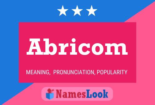 Abricom Name Poster