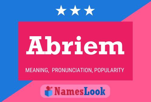 Abriem Name Poster