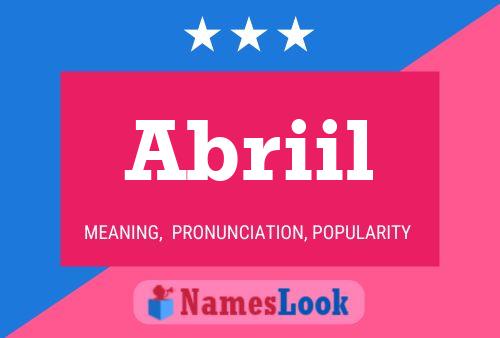 Abriil Name Poster