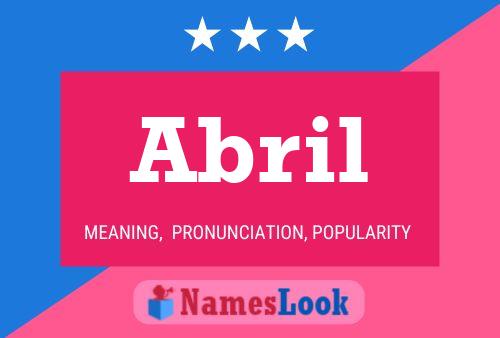 Abril Name Poster