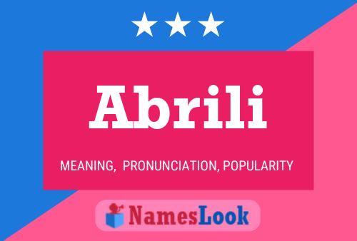 Abrili Name Poster