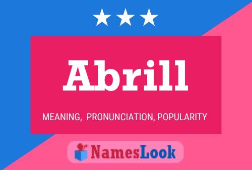 Abrill Name Poster