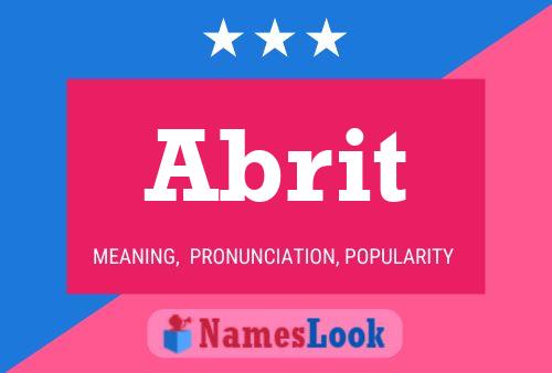 Abrit Name Poster