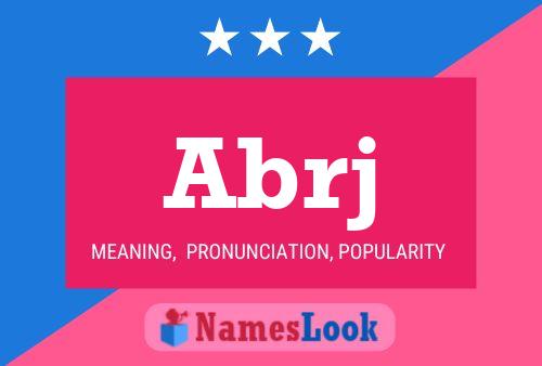 Abrj Name Poster