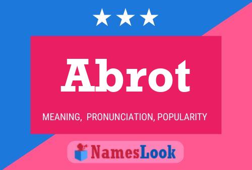 Abrot Name Poster