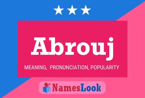 Abrouj Name Poster