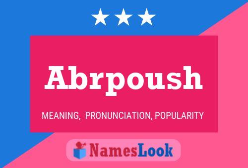 Abrpoush Name Poster