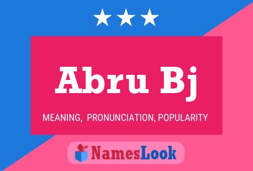 Abru Bj Name Poster