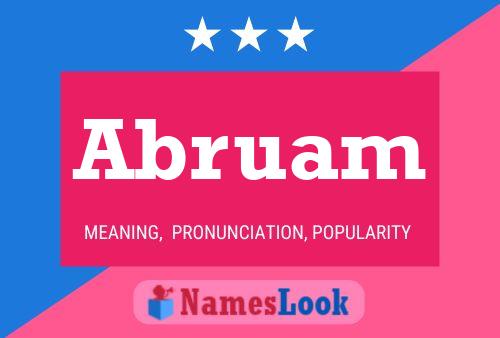 Abruam Name Poster