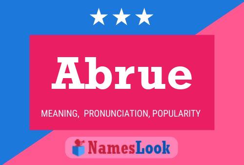 Abrue Name Poster