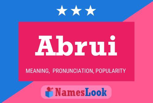 Abrui Name Poster