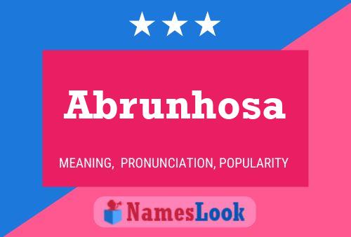 Abrunhosa Name Poster