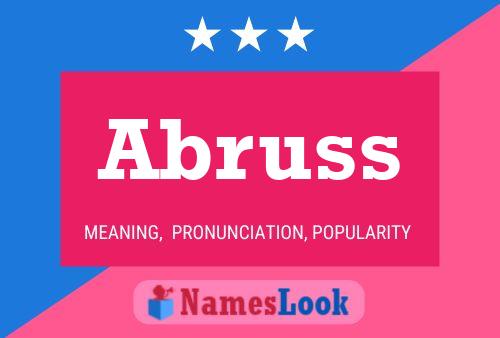 Abruss Name Poster